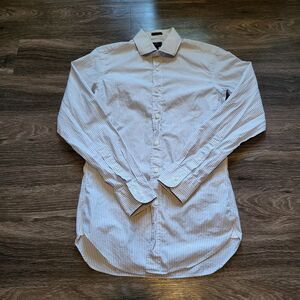 J.Crew Ludlow Fit Spread Collar Button Up Dress Shirt Mens Size XS